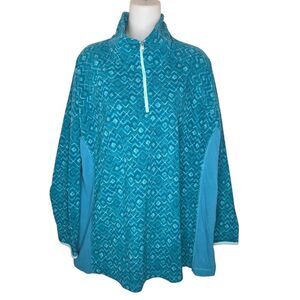 Columbia Artic Air Women's Plus Size Quarter-Zip Fleece Pullover Jacket Size 3x